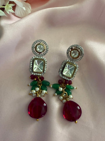 Vinni Maroon Earrings