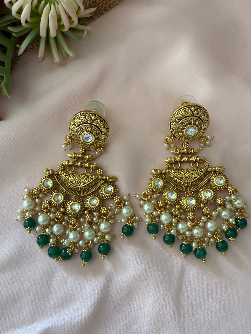 Sarita Antique Gold Earrings