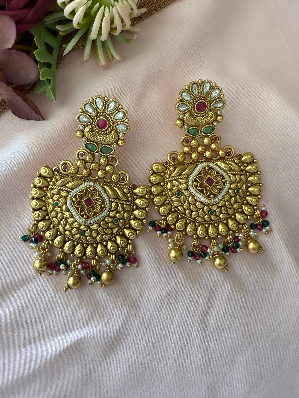 Raha Antique Gold Earrings