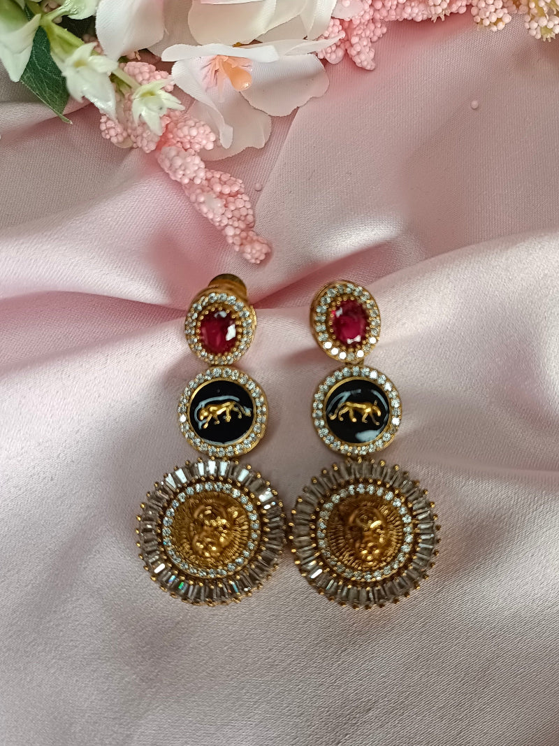 Sabyasachi Inspired Pink Earrings.