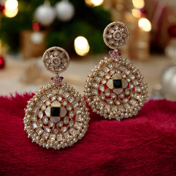 Jiya Ivory Chandbali Earrings