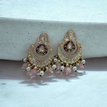 Lavanya Blue Chandbali Earrings