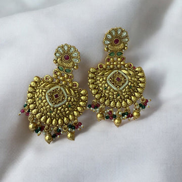 Raha Antique Gold Earrings