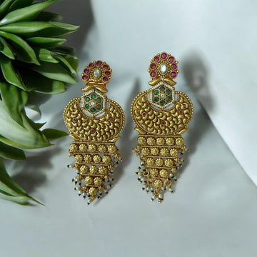 Shilpa Antique Gold Earrings