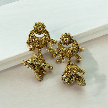 Sohana Antique Gold Earrings